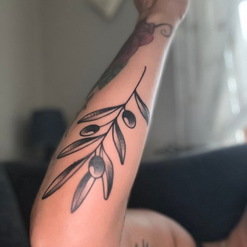 Olive branch tattoo #olivebranchtattoo #minimaltattoo #tattooinspo #Ta... |  TikTok