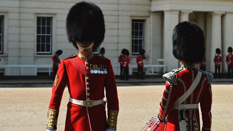 Changing of the guard at Buckingham Palace, London
