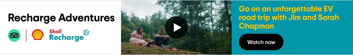 Watch Jim & Sarah Chapman's EV adventure with Shell Recharge