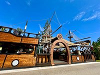 Astral Cocktail Bar its on the strip in Puerto Banus. A bar inside a pirate  ship how cool is that! Probably the best c…