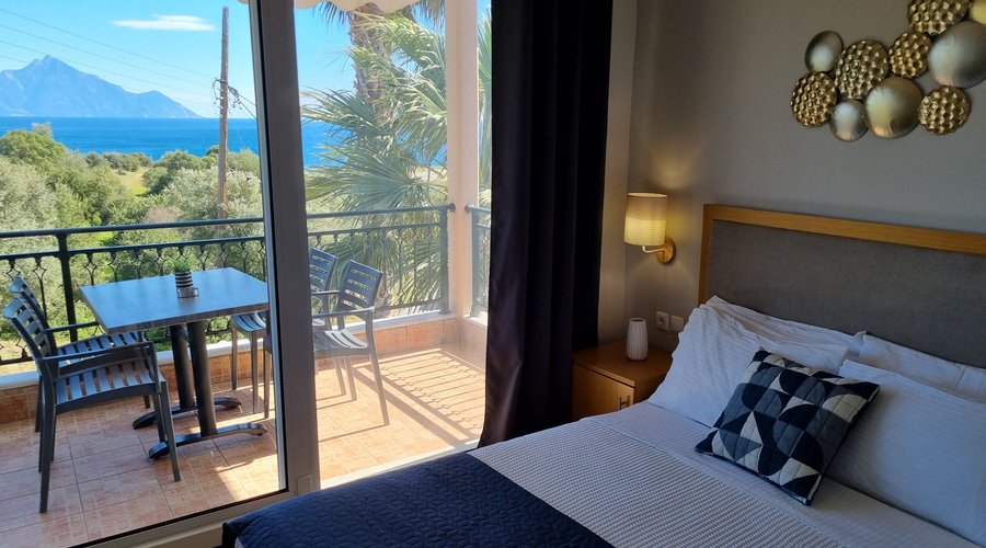 Apartment 11 with amazing view to the sea and Athos mountain. 
