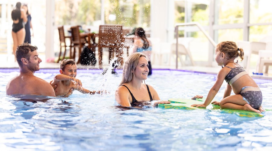 Heated indoor pool and spa