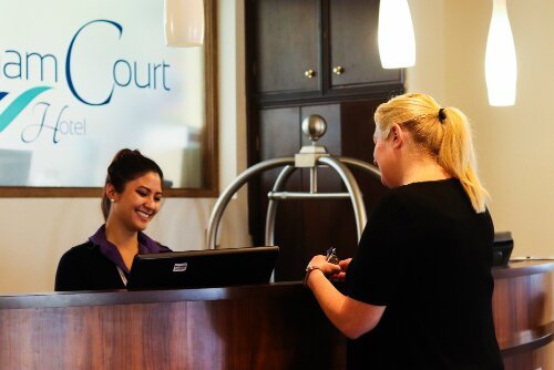 Checkin desk