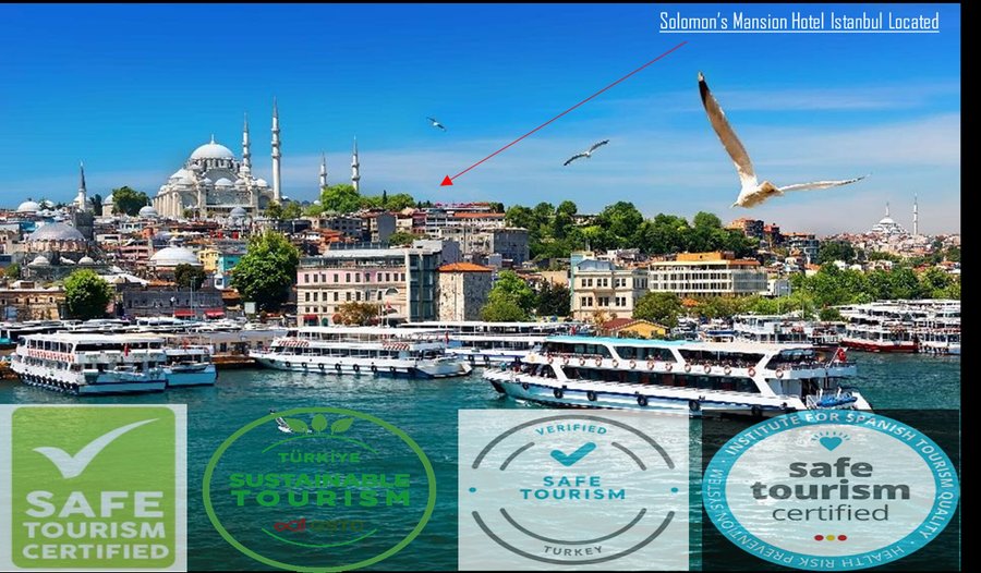 Haliç'ten otelin konumu