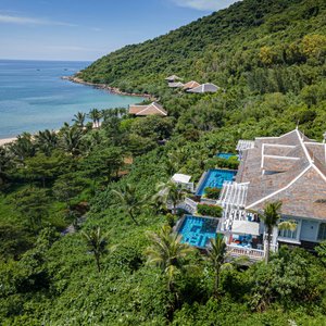 Bai Bac Bay Villa aerial view