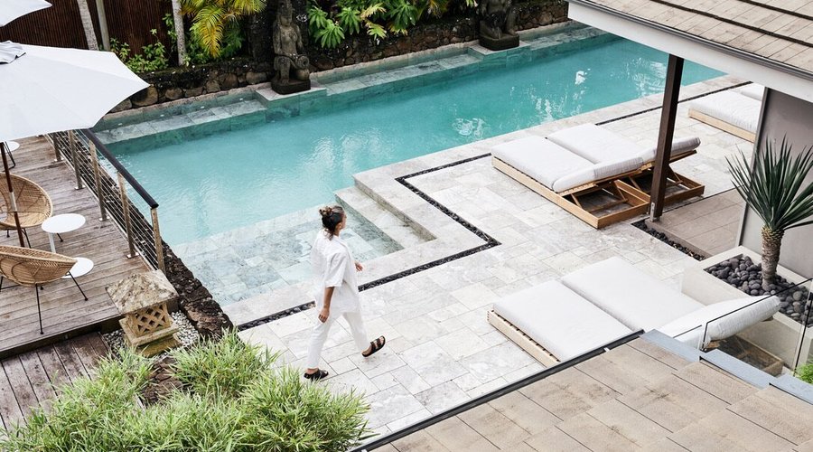 Pool and spa area