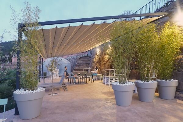 Terraza para catas en grupo