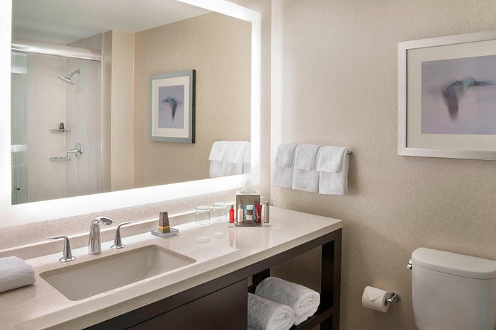 a room with a view, drinks snacks and your own bathroom - Picture of Toronto  Marriott City Centre Hotel - Tripadvisor