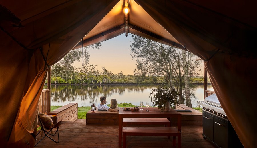Glamping Tent river view