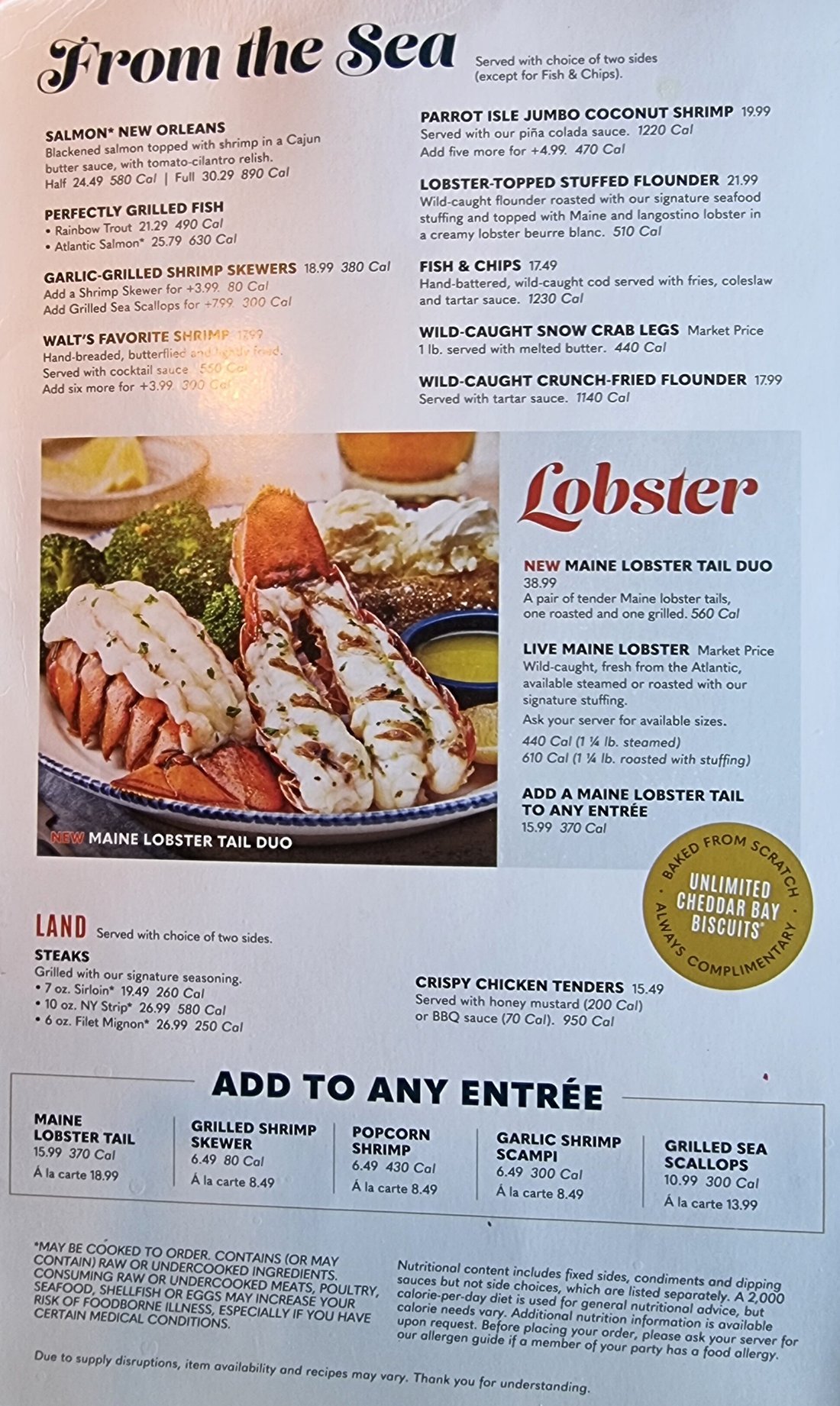 RED LOBSTER, Bismarck - Menu, Prices & Restaurant Reviews - Order ...