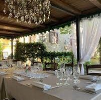 Uno scorcio della veranda 