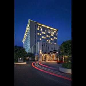 Hotel Evening Facade Shot