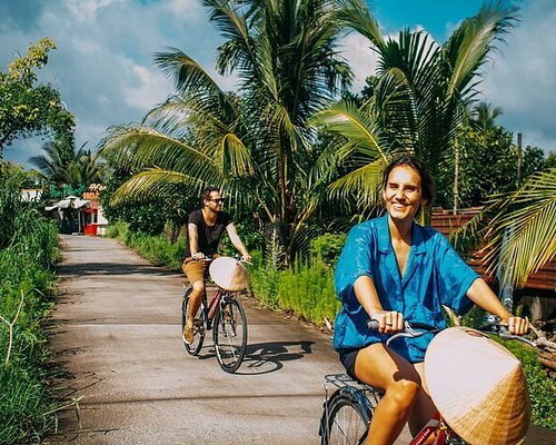 Biking around the Vietnam Mekong Delta! We had a very fun time