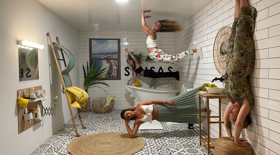 le décor penché chez SENSAS Nice