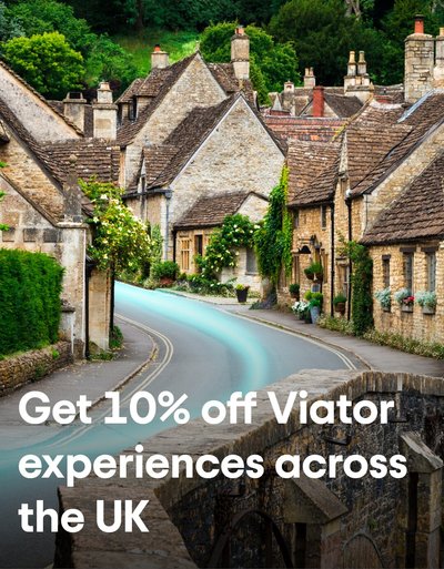 Get 10% off Viator experiences across the UK