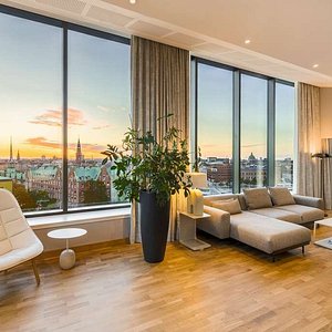 NH Collection Copenhagen Room Presidential Suite With View Living Area Sunset Comfort Luxury City Vi
