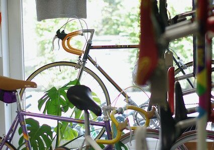 Inside the Yellow Velo store