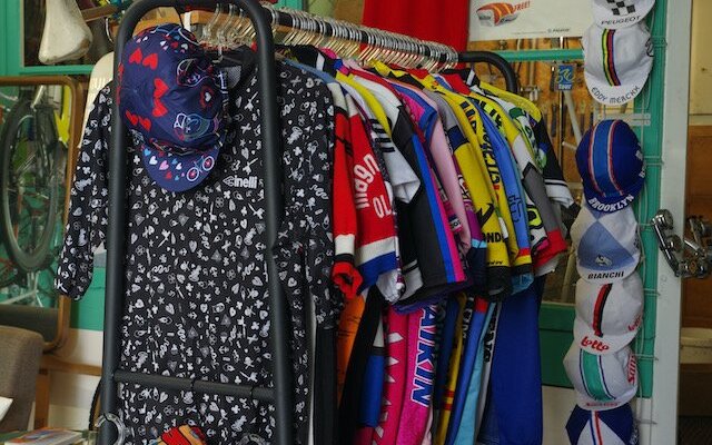 Inside the Yellow Velo store