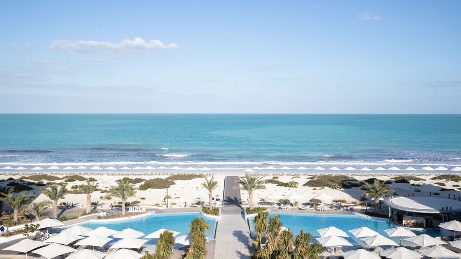 Uninterrupted views of the Arabian Gulf on the shores of Saadiyat Island the best beach destination.