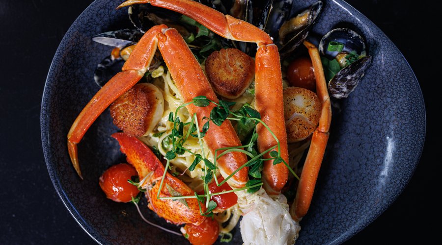 Seafood Linguine. 
