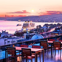 Bosphorus view from restaurant