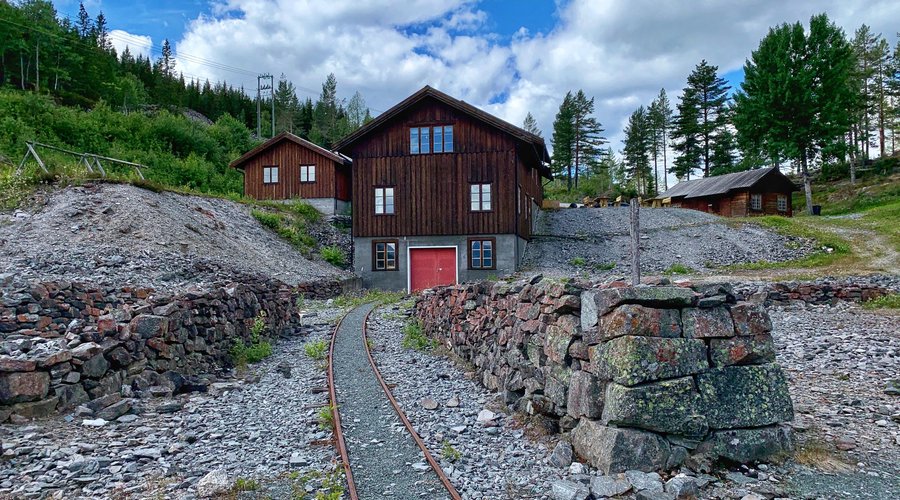 Åmdals Verk gruver utandørs.