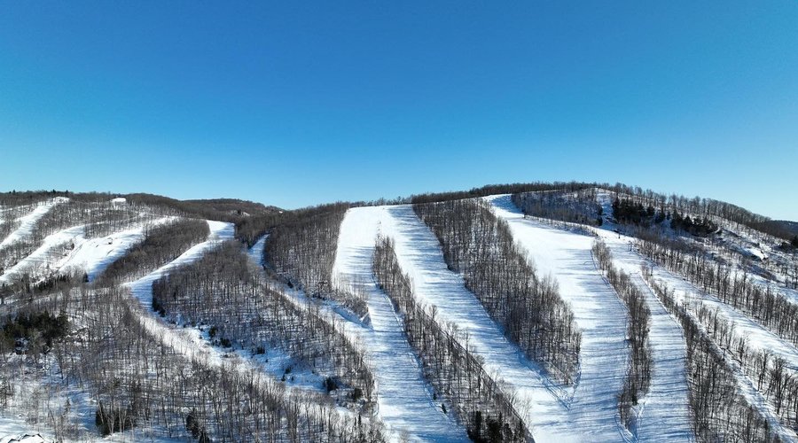 Vue de la Montagne en hiver