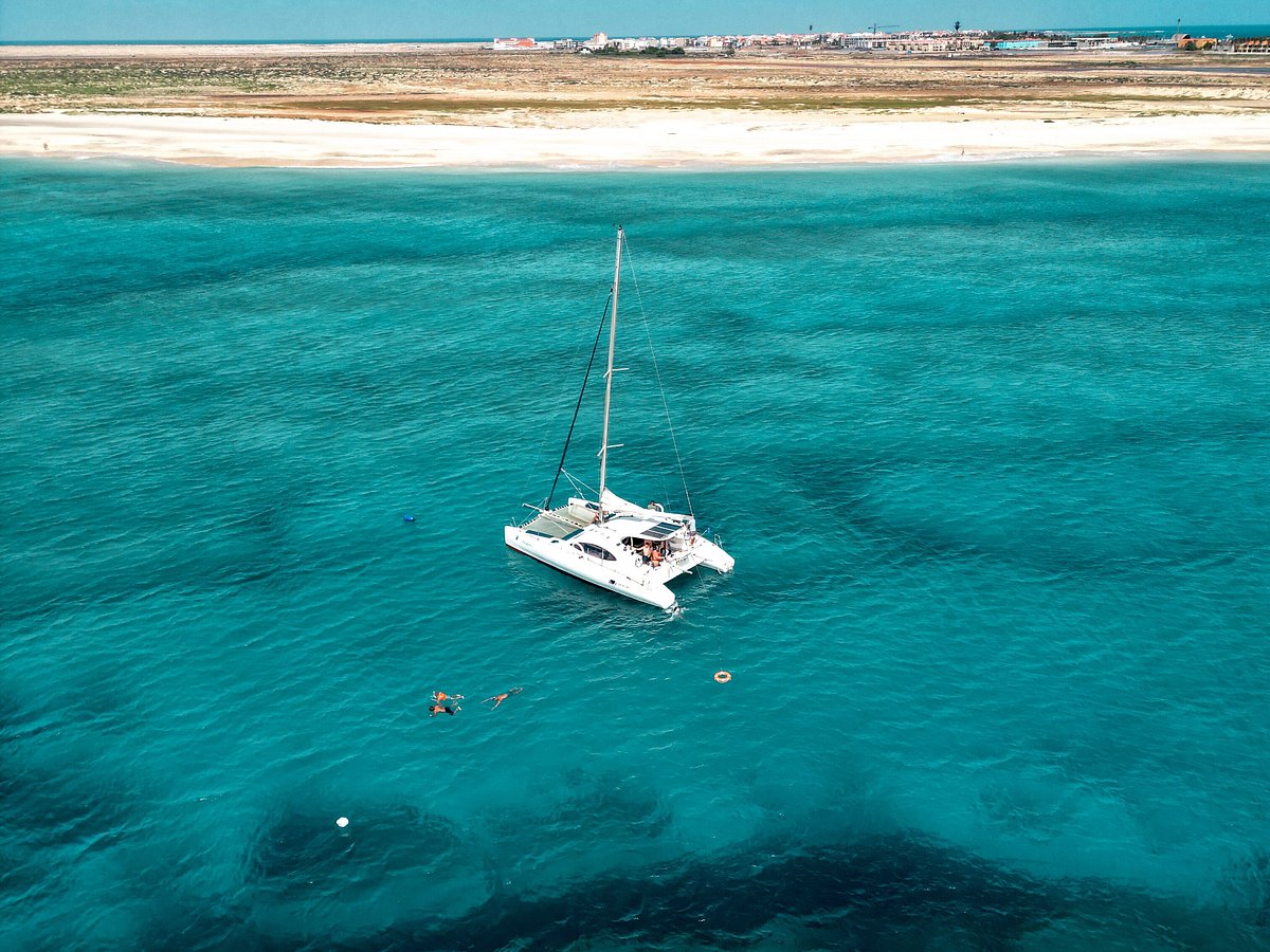 Cabo verde or Cape Verde or Green Cape Santa Maria pontoon wet