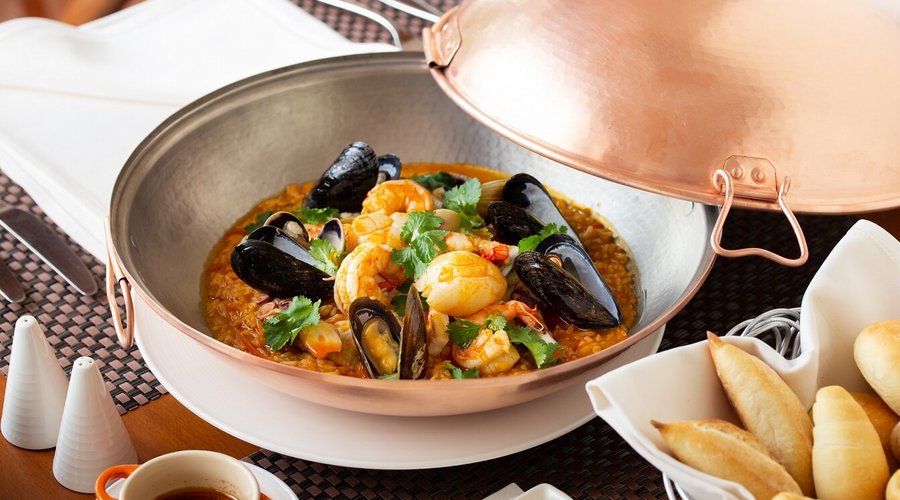 Seafood rice at IFTM Educational Restaurant