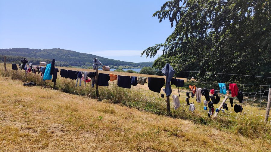 la lessive du dimanche entre 2 semaines de voyage
