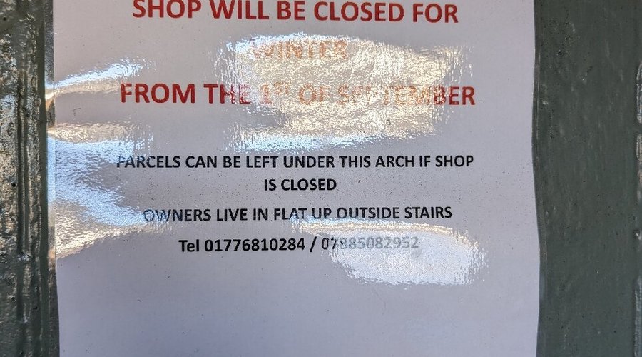 Shop closed over Winter 23
