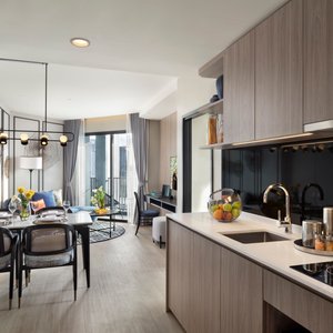 Living and Kitchen Area of One Bedroom Executive