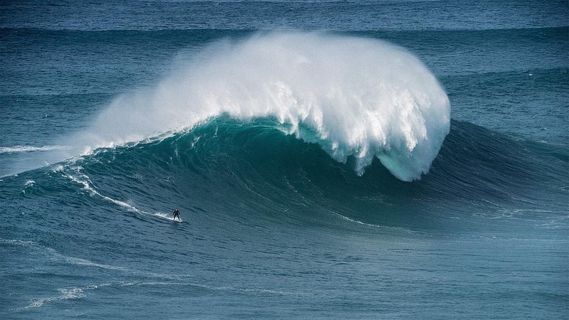 Surfing at Praia do Norte