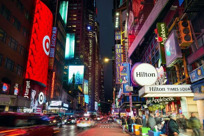 hilton times square new york parking