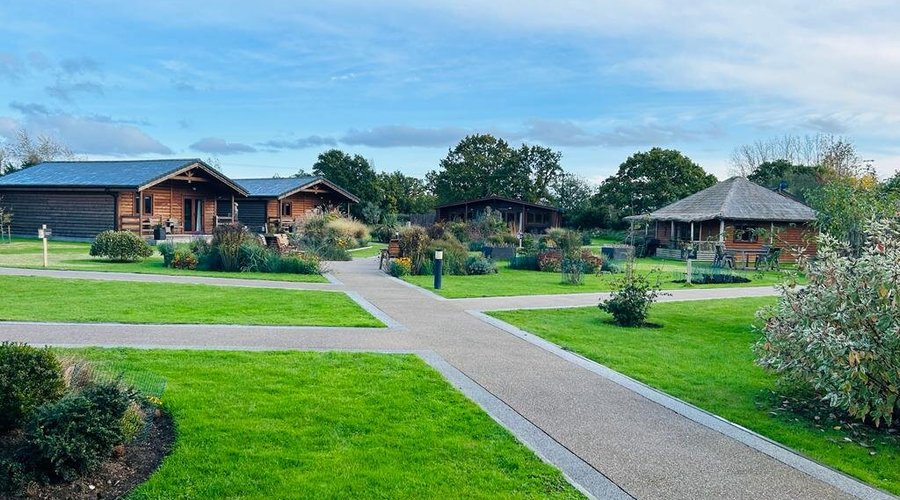 Gardens in front of lodge area