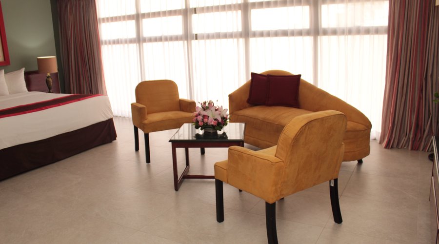 Sala de estar habitación junior suite 