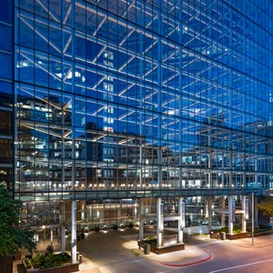 Omni Austin Hotel Downtown Exterior Night