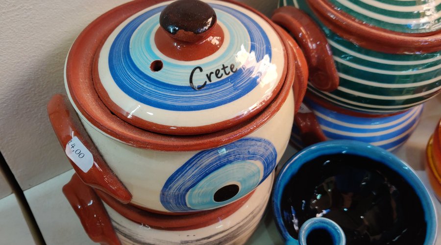 Clay pots for cooking & Olives and pits holder