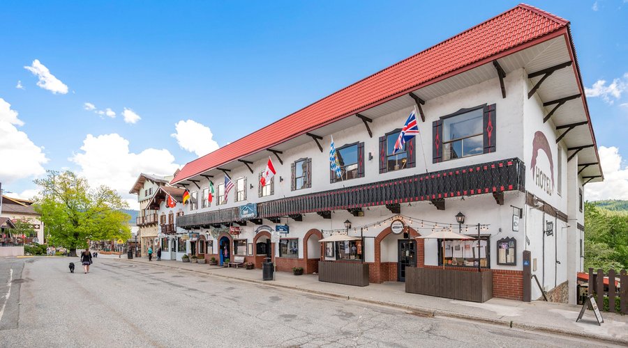 Exterior of Hotel Leavenworth - Front St.
