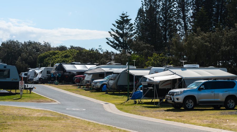 Powered caravan sites are very popular and booked far in advance