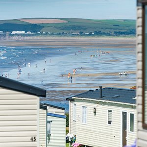 Beautiful view from Beachside Holiday Park of Westward Ho! Beach