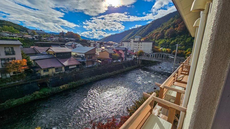River views from balcony 