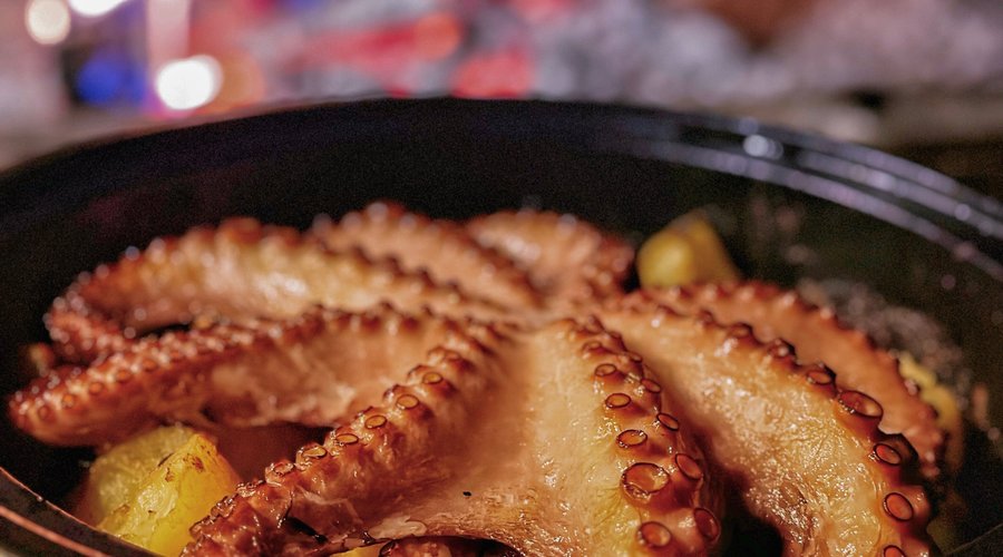 Baked octopus