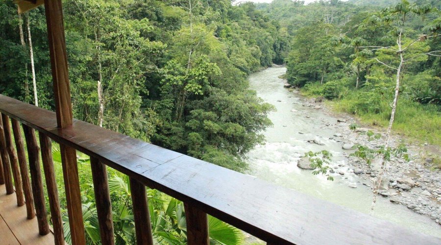 Riverfront views with private cabin and private bathroom. 