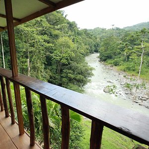 Riverfront views with private cabin and private bathroom. 