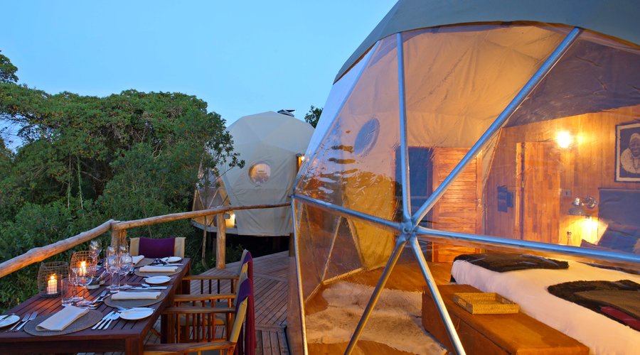 Highlands double room set up with private dinning. 