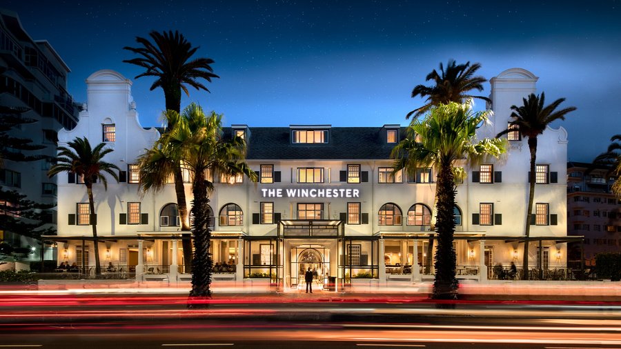 Entrance of hotel  