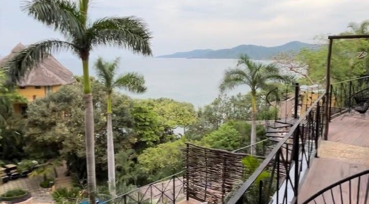View from our balcony just outside our room ('Estrella' room)