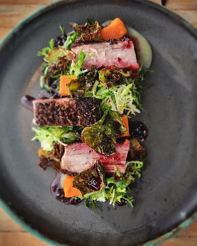 Spiced Roasted Pork Belly at Jargon, in Asheville