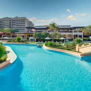 The view of the hotel from pool